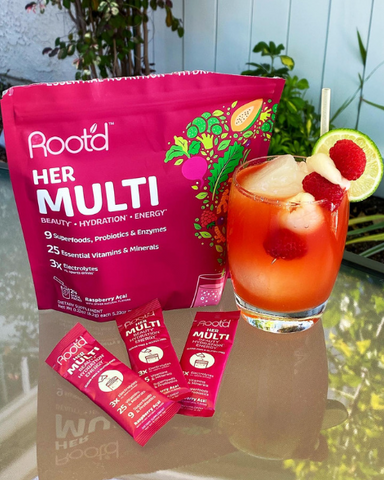 Root'd Raspberry Hydrating Mocktail