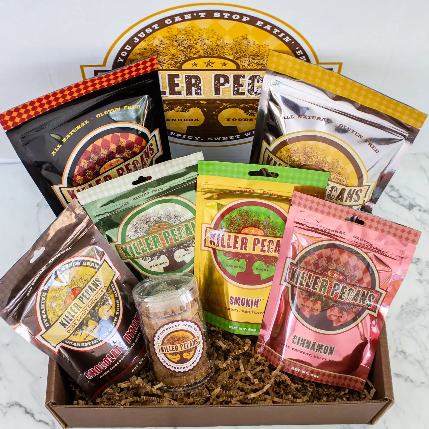 Killer Pecans Sweet & Spicy Gourmet Texas Pecans Crafted By Chefs.