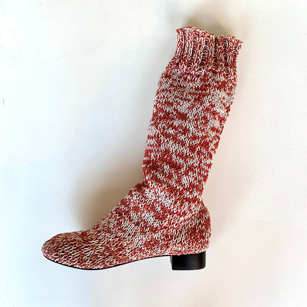 BLESS ERAM HIGH KNITTED BOOTS | W O N D E R O U N D