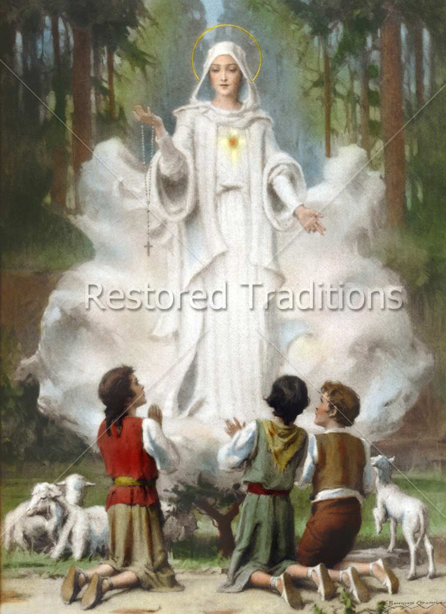 Our Lady Of Fatima Chambers High Resolution Stock Art Restored Traditions