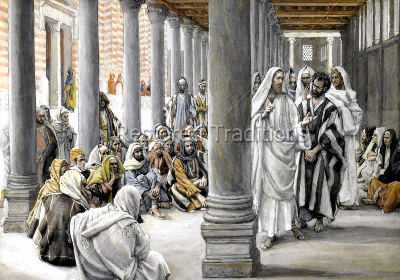 Jesus Walks in the Portico of Solomon | High Resolution Image ...