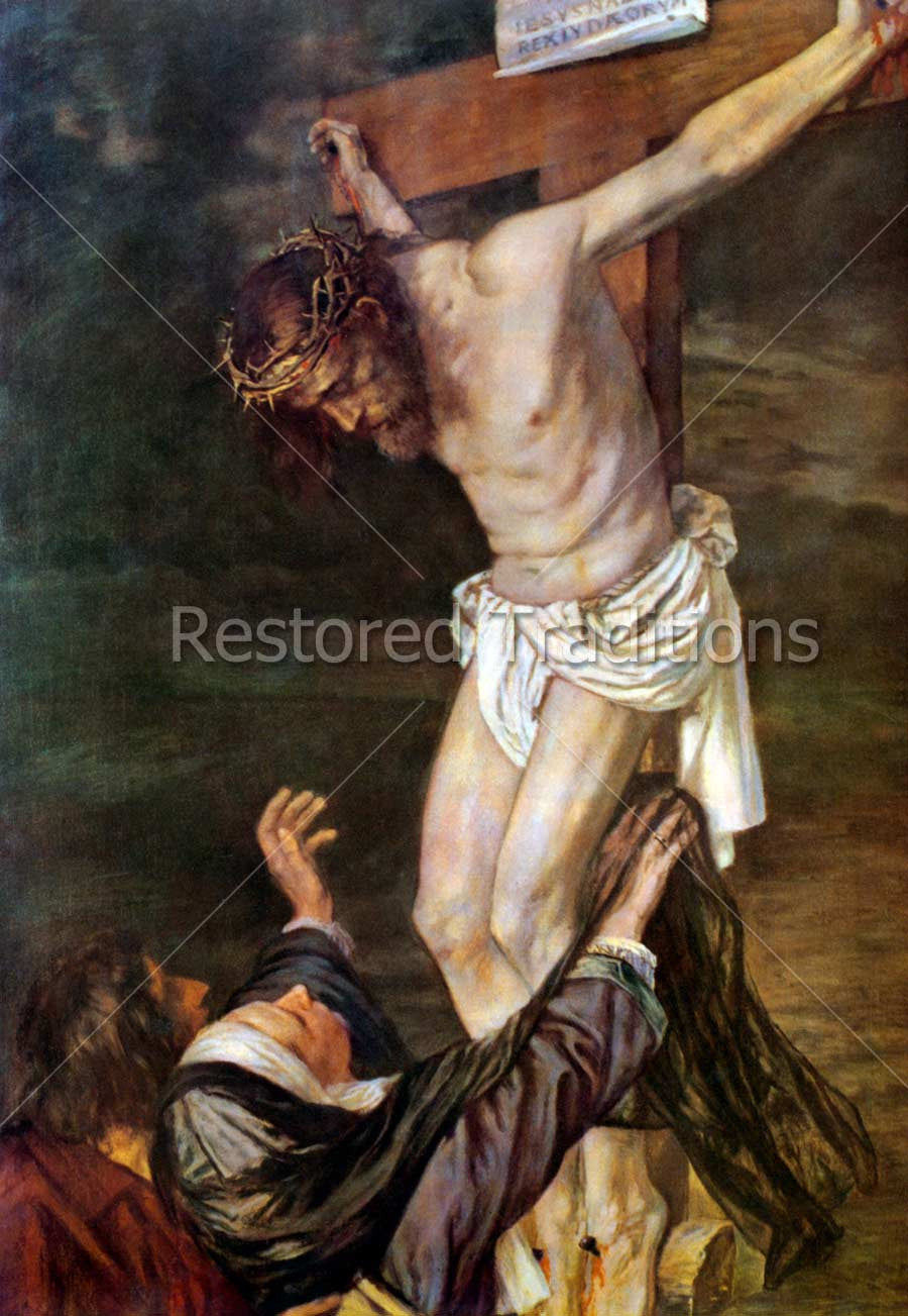 Our Lady at the Cross | High Resolution Stock Art - Restored ...