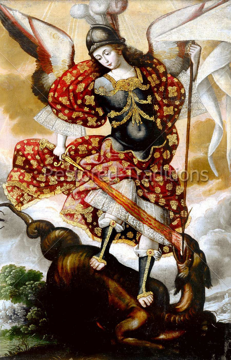 St. Michael the Archangel | High Resolution Stock Art - Restored ...