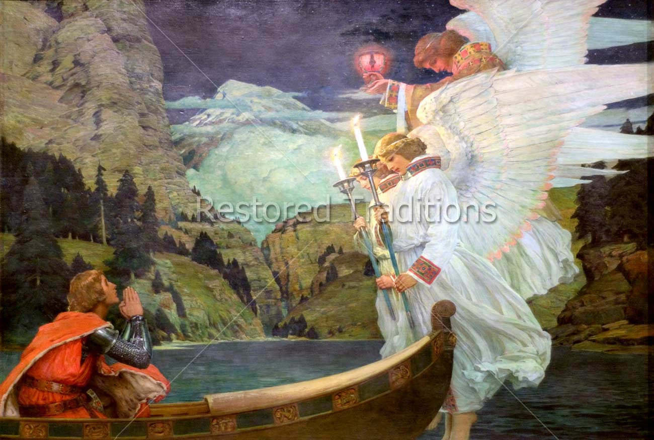 Knight of the Holy Grail | High-Quality Stock Art - Restored