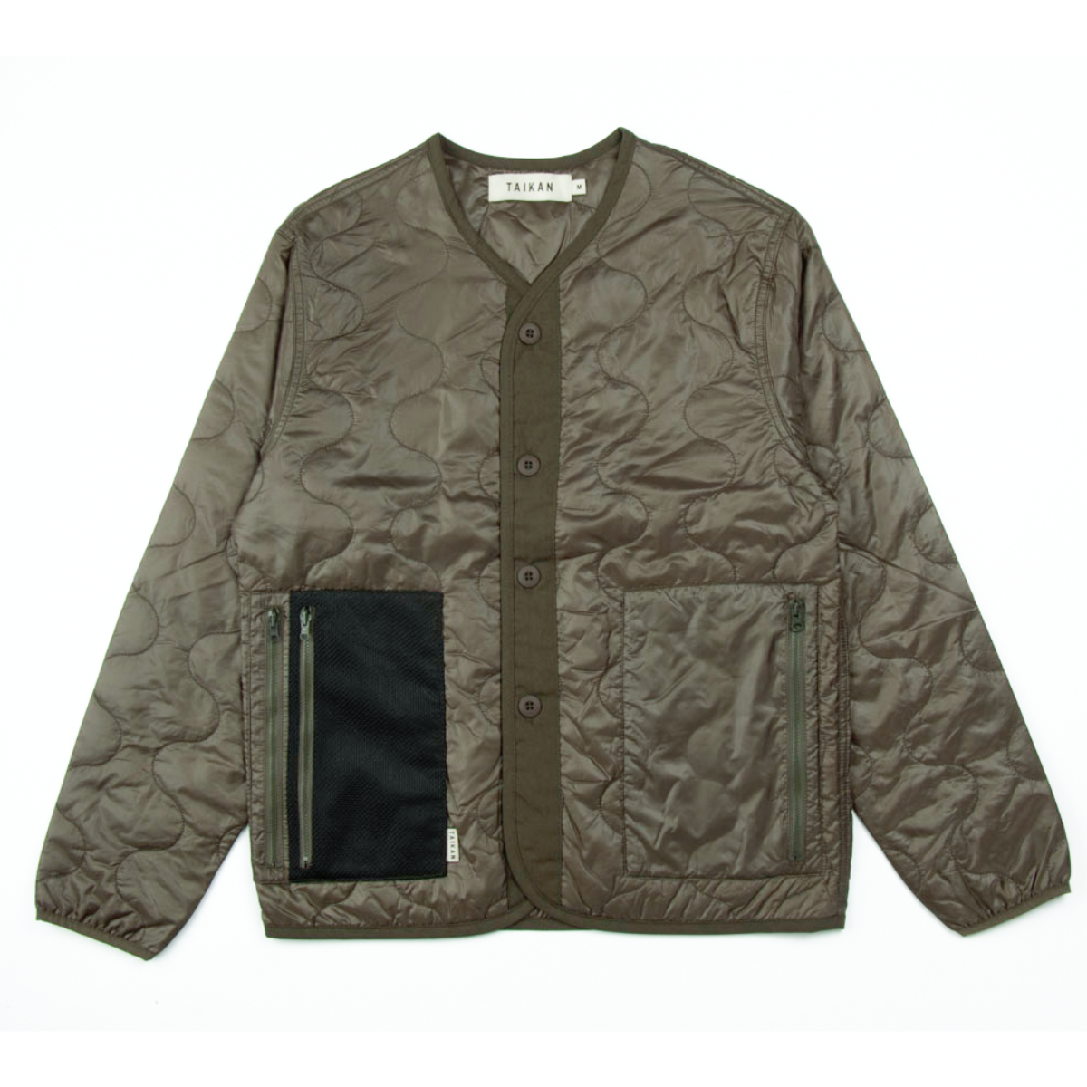 Taikan - Clothings for men - Quilted Liner | Olive | kapok