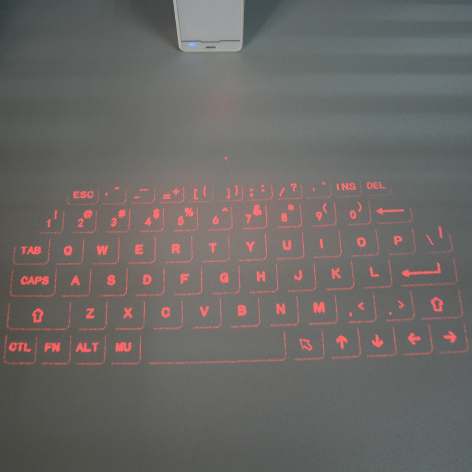 laser projection keyboard