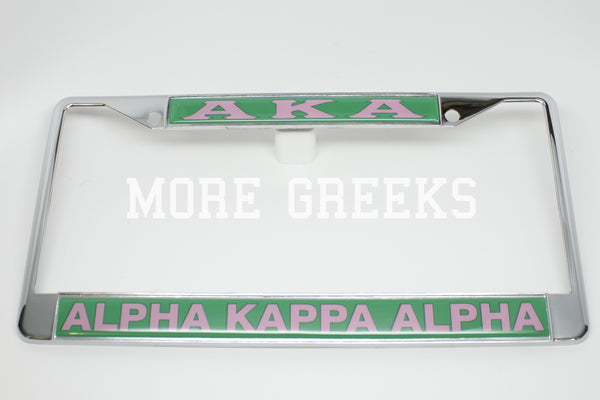 alpha kappa alpha license plate