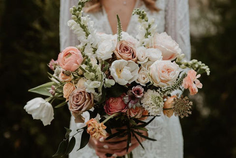 Fresh wedding bouquet