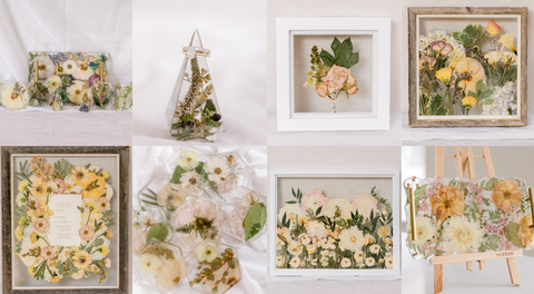 Spring inspired preservation pieces from Pressed Bouquet Shop