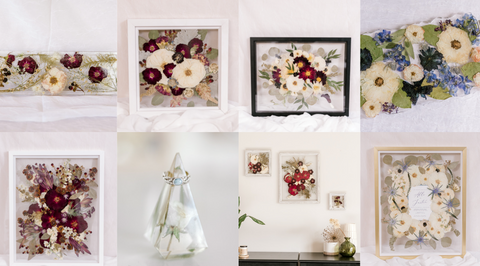 Winter inspired preservation pieces from Pressed Bouquet Shop