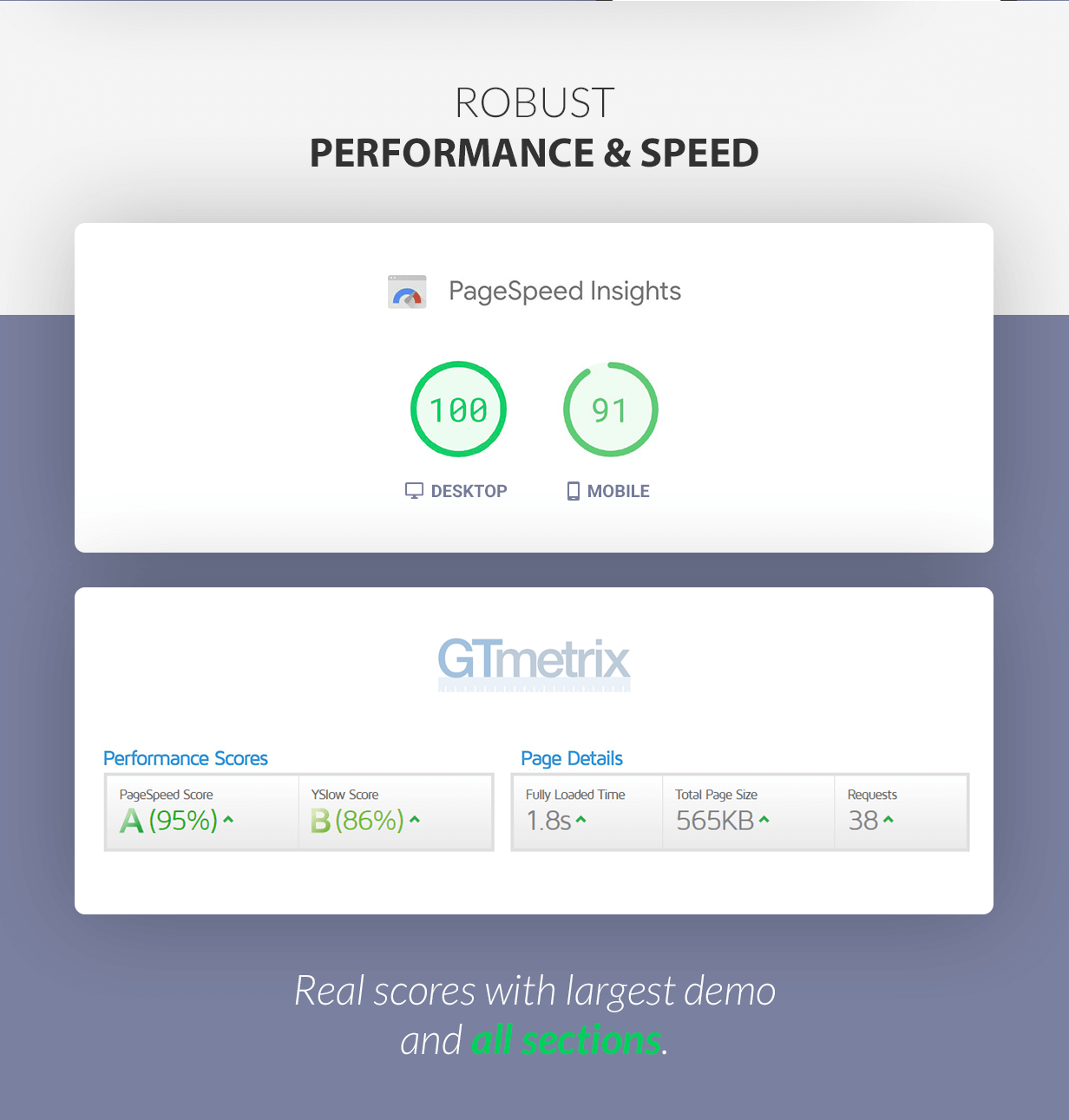 Robust performance score