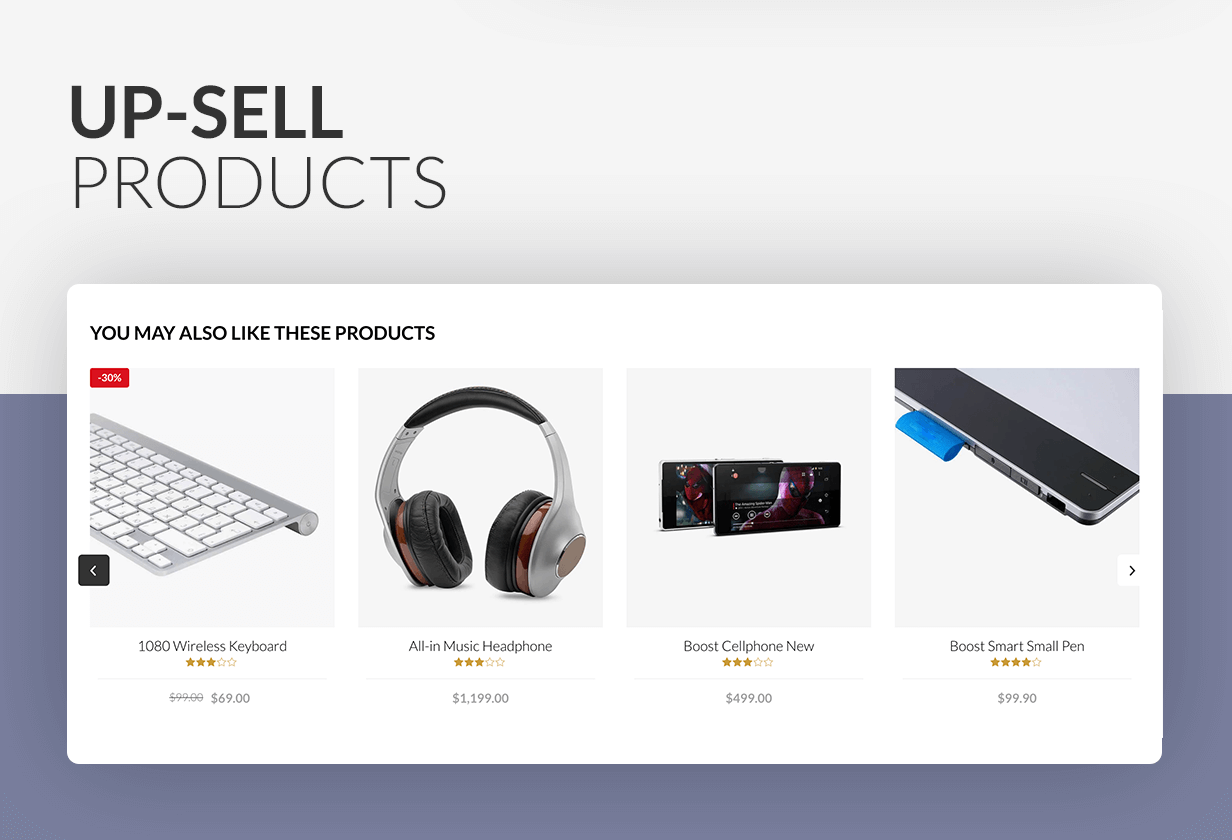 Upsell products