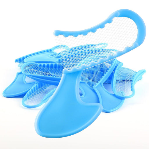 JMU Dental Procedure Trays Autoclavable Set Up Flat Trays Size B 13.25 x 9.75, Plastic Instrument Trays (Blue)