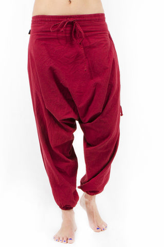 red harem jumpsuit