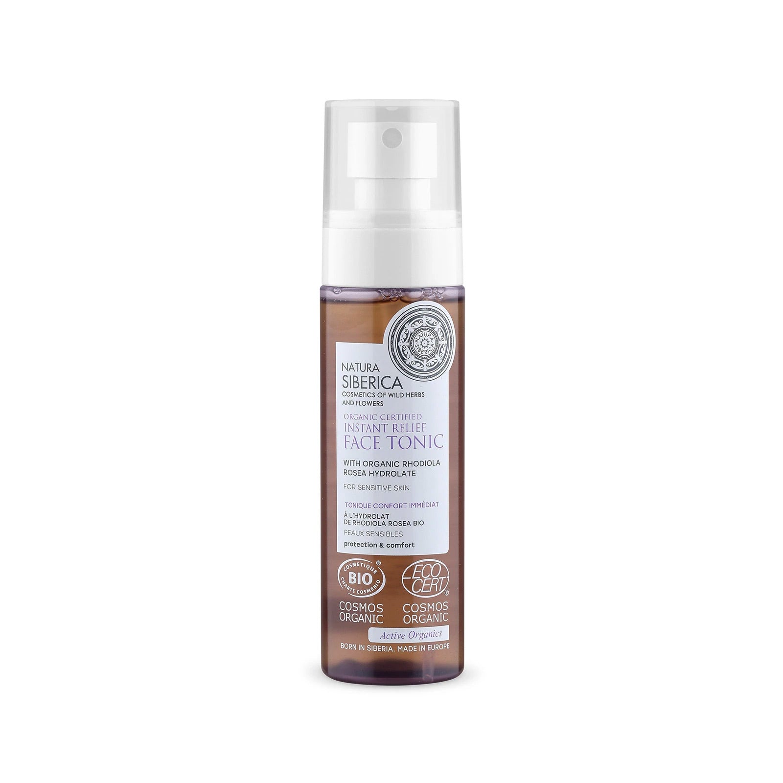 Image of Natura Siberica Organic Certified Instant Relief Face Tonic for sensitive skin, 100 ml