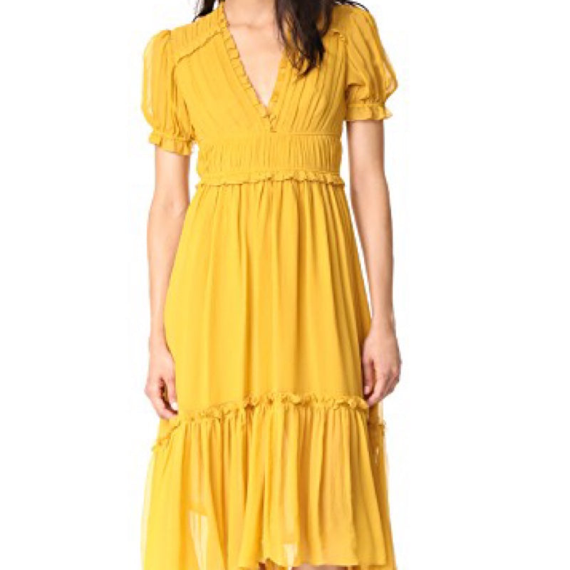 ulla johnson yellow dress