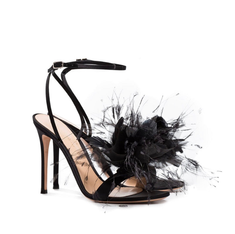 gianvito rossi feather sandals