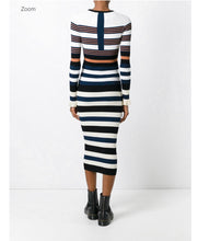 Load image into Gallery viewer, Opening Ceremony Striped Sweater Dress - Tulerie
