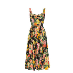 dolce and gabbana floral midi dress