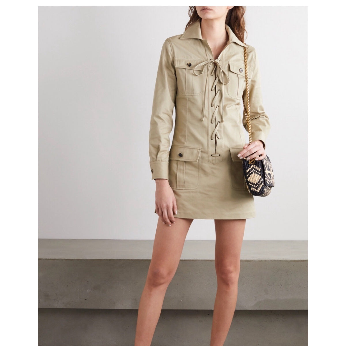 saint laurent safari dress