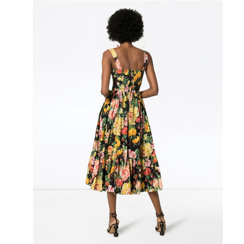 Dolce \u0026 Gabbana Floral Midi Dress – Tulerie