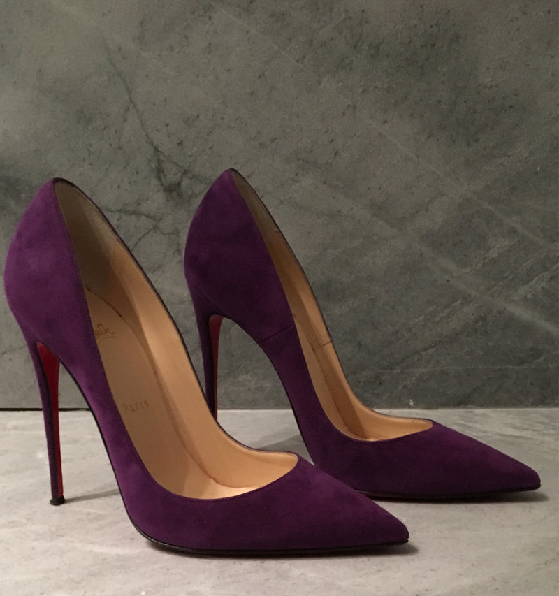 christian louboutin purple heels