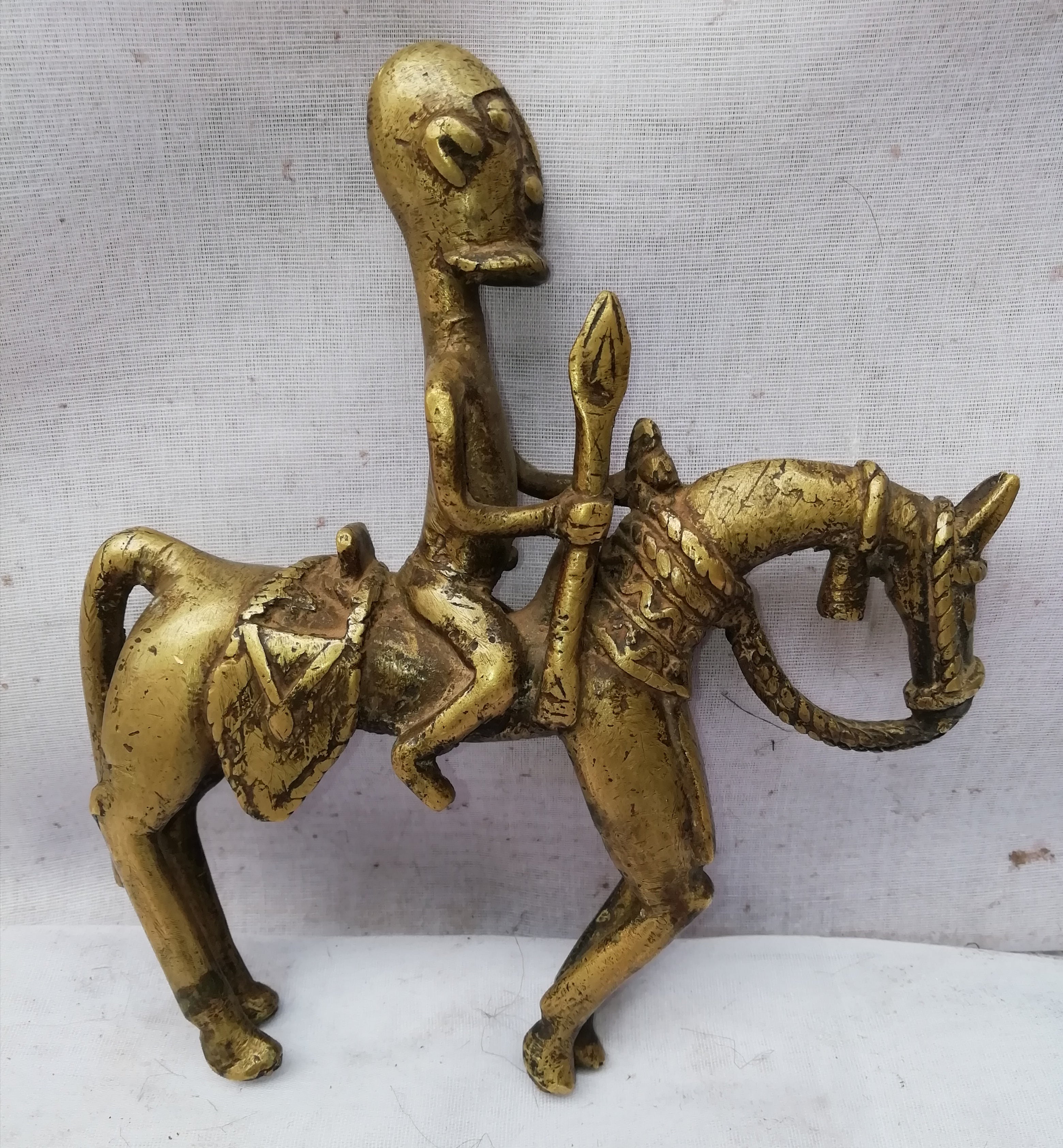 Statuette en bronze - Cavalier – Farawo