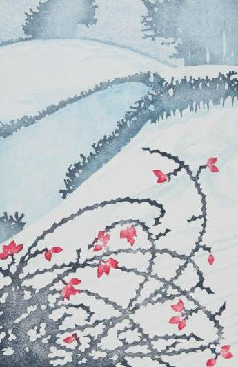 Laura Boswell: Chiltern Seasons Winter, Japanese watercolor