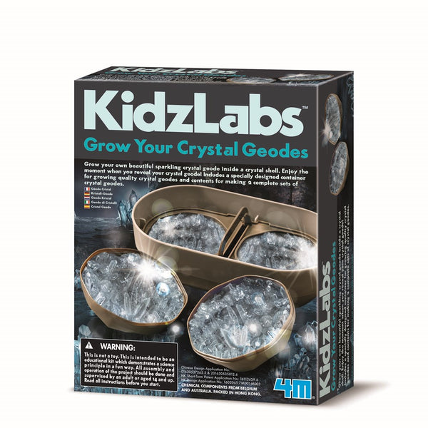 4M KidzLabs Crystal Geode Growing Kit  Johnco