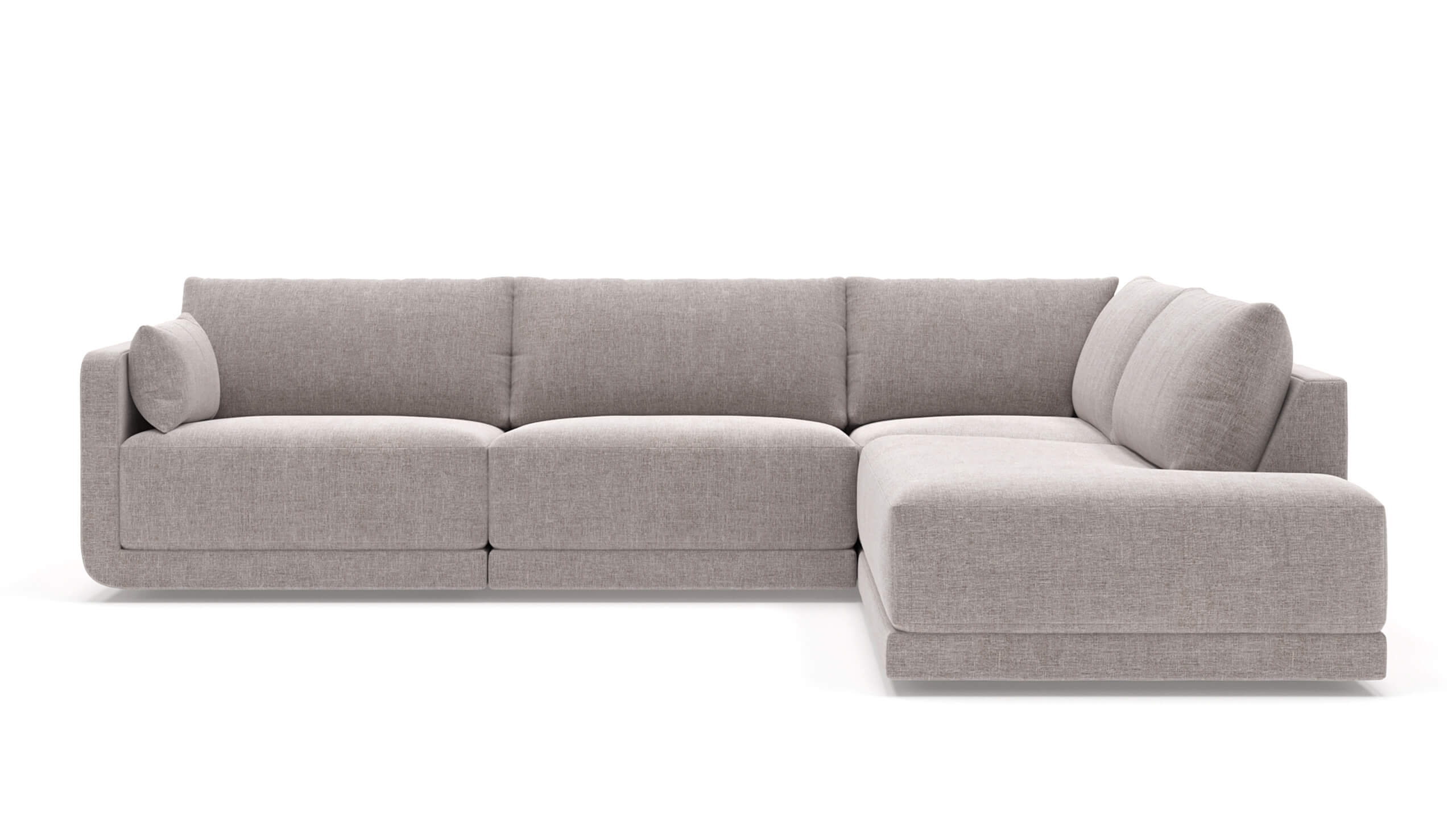 Eva Small Sectional with Bumper (116" x 90", Bumper On Right)