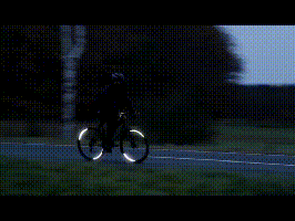 Duokon Réflecteur de rayon de vélo 4 sacs vélo rayon réflecteur