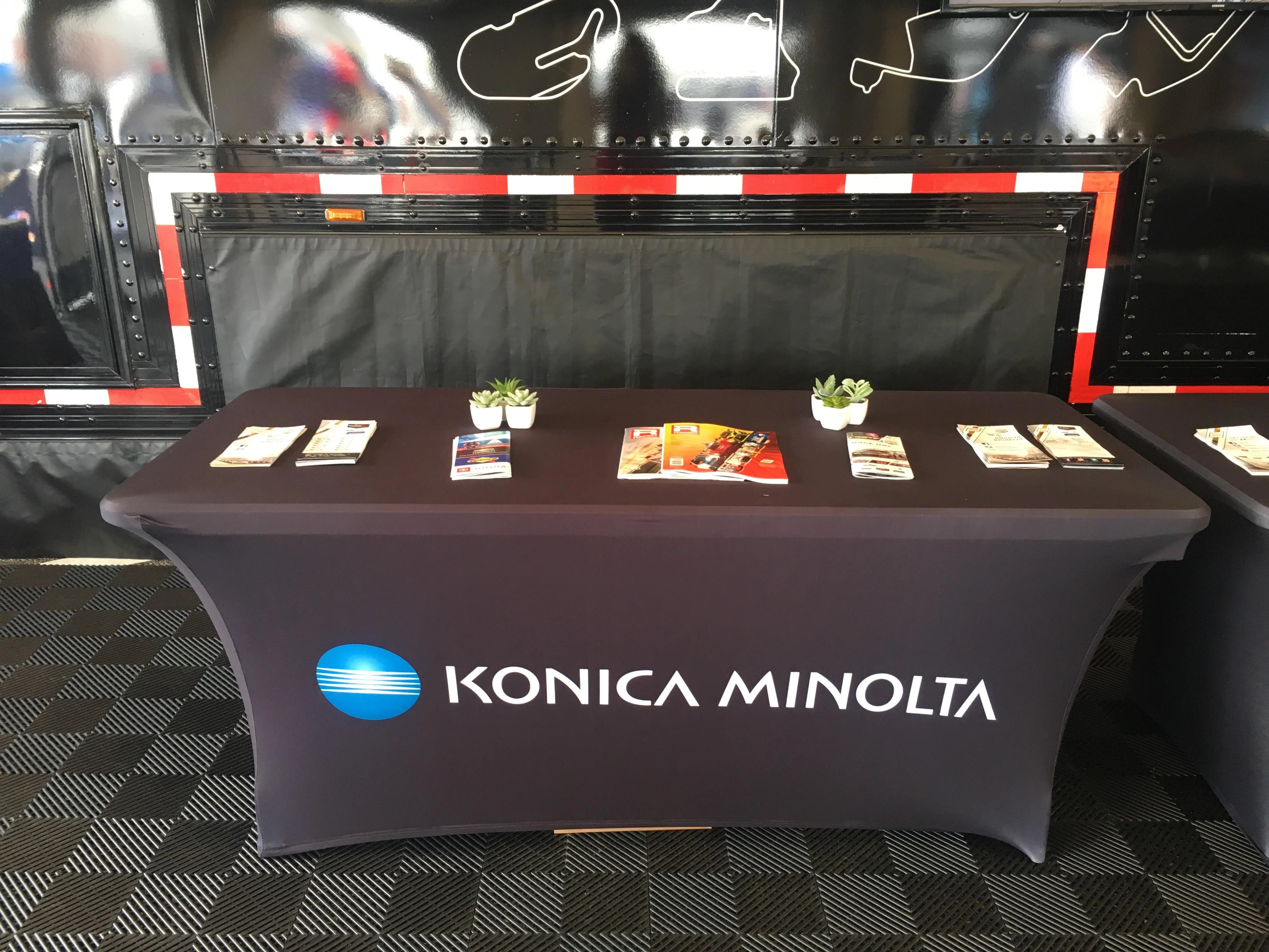Table Cover for Konica Minolta Booth