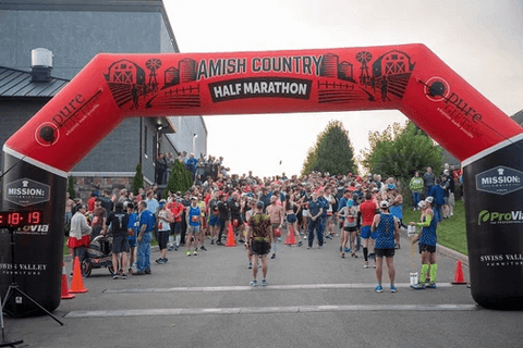 Amish Country half marathon custom inflatable