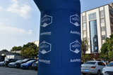 wraparound banner for inflatable arch