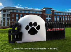 Panthers branded inflatable tunnel