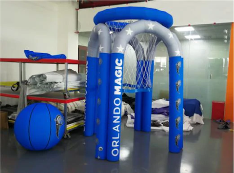 custom inflatable basketball court