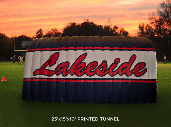 printed custom inflatable tunnel 