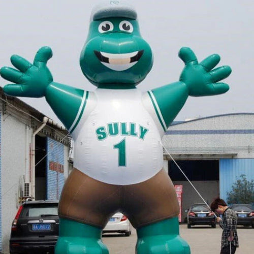 custom inflatable mascot outdoors