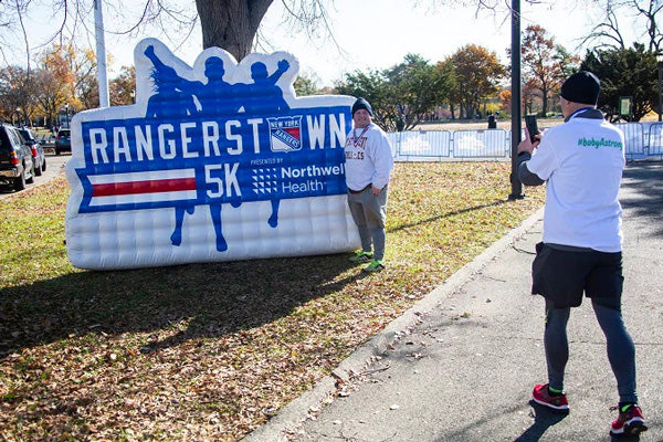 Rangers 5K custom shape inflatable, after