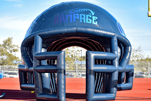 custom inflatable football helmet