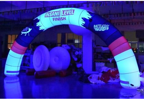 custom inflatable curved arch