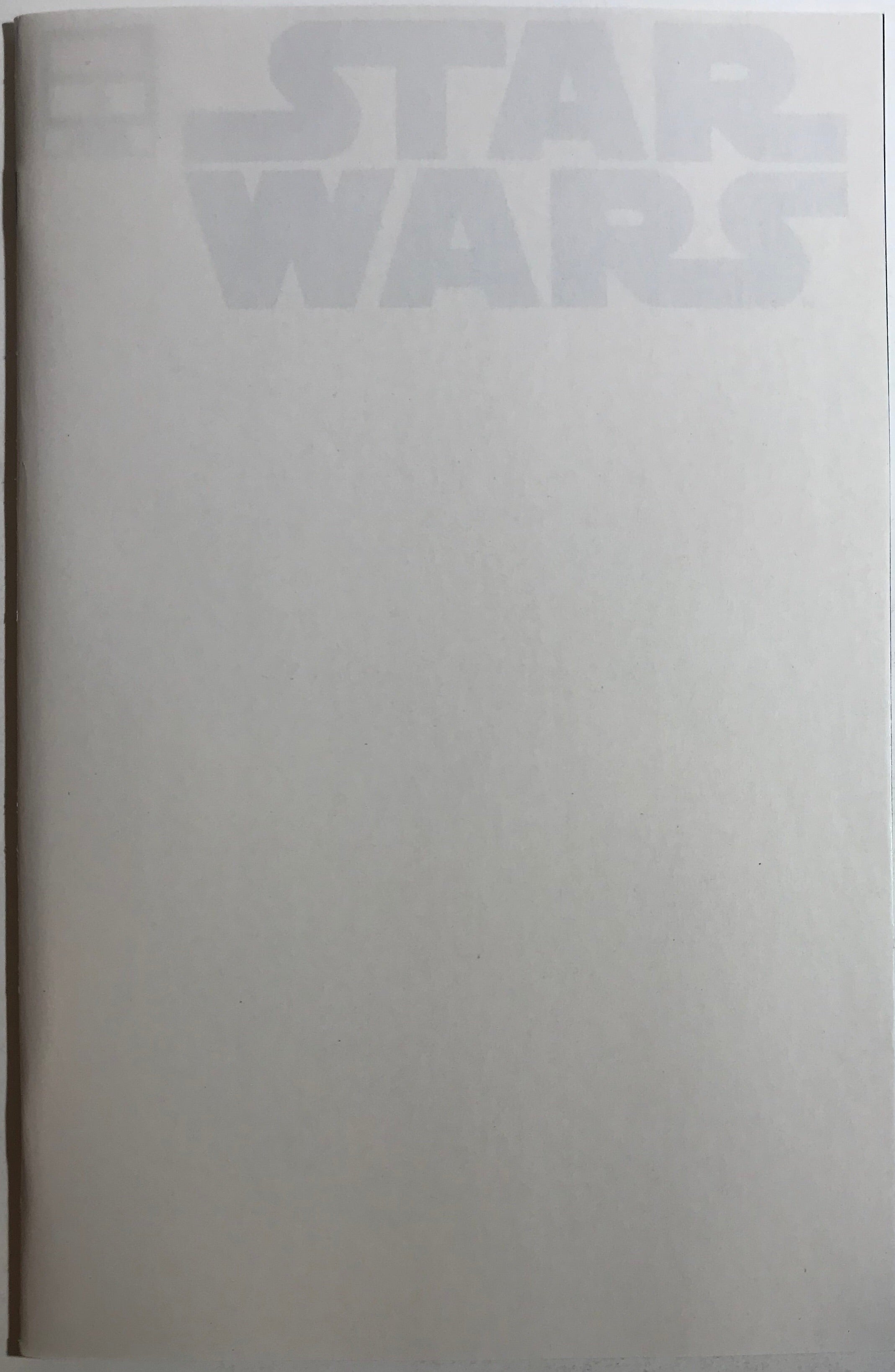 Star Wars #1 (Blank Sketch Variant, 2020)