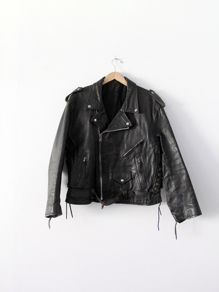 vintage 70s leather motorcycle jacket – 86 Vintage