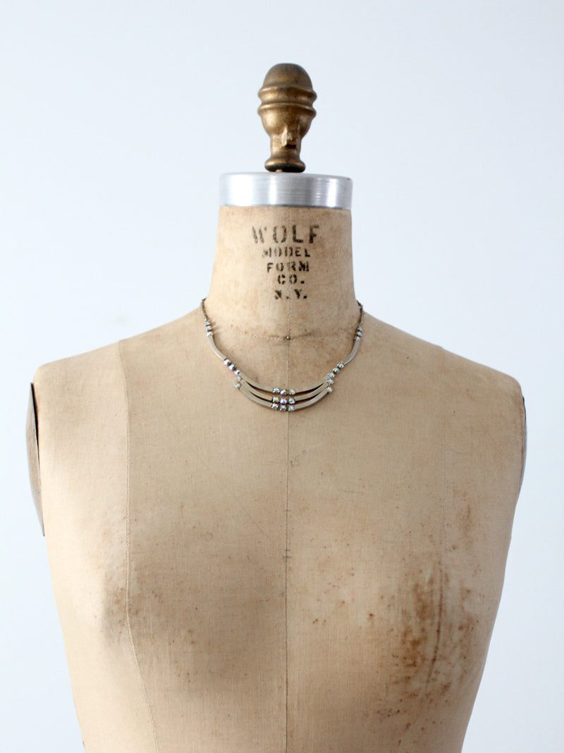 vintage 60s rhinestone necklace – 86 Vintage