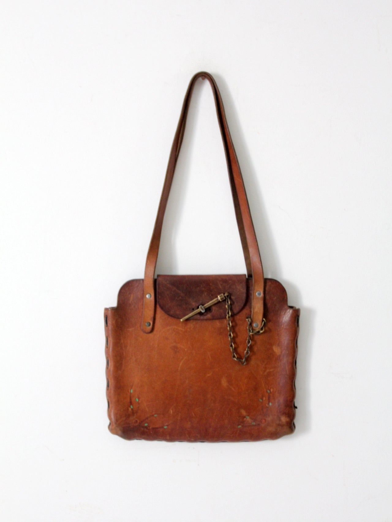 vintage 70s leather loop bag – 86 Vintage