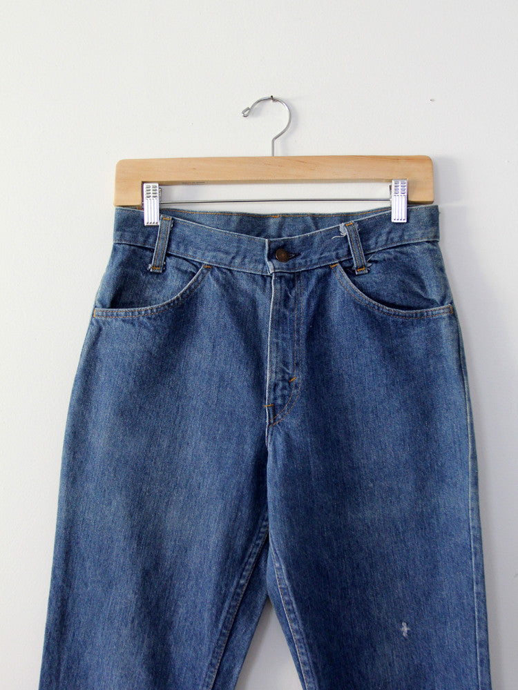 Vintage Levis 646 Denim Jeans / Waist 30 / vintage 70s flare leg