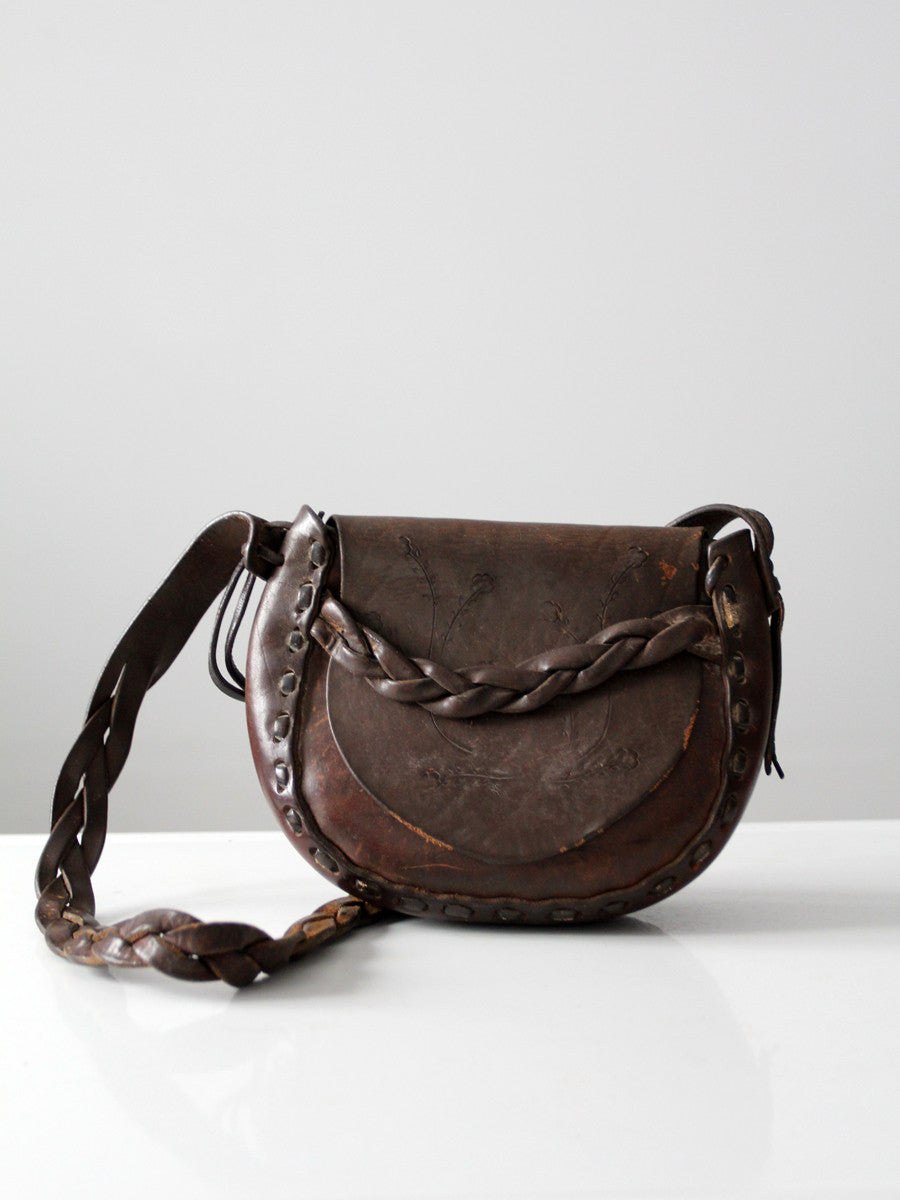 vintage 70s leather hobo bag – 86 Vintage