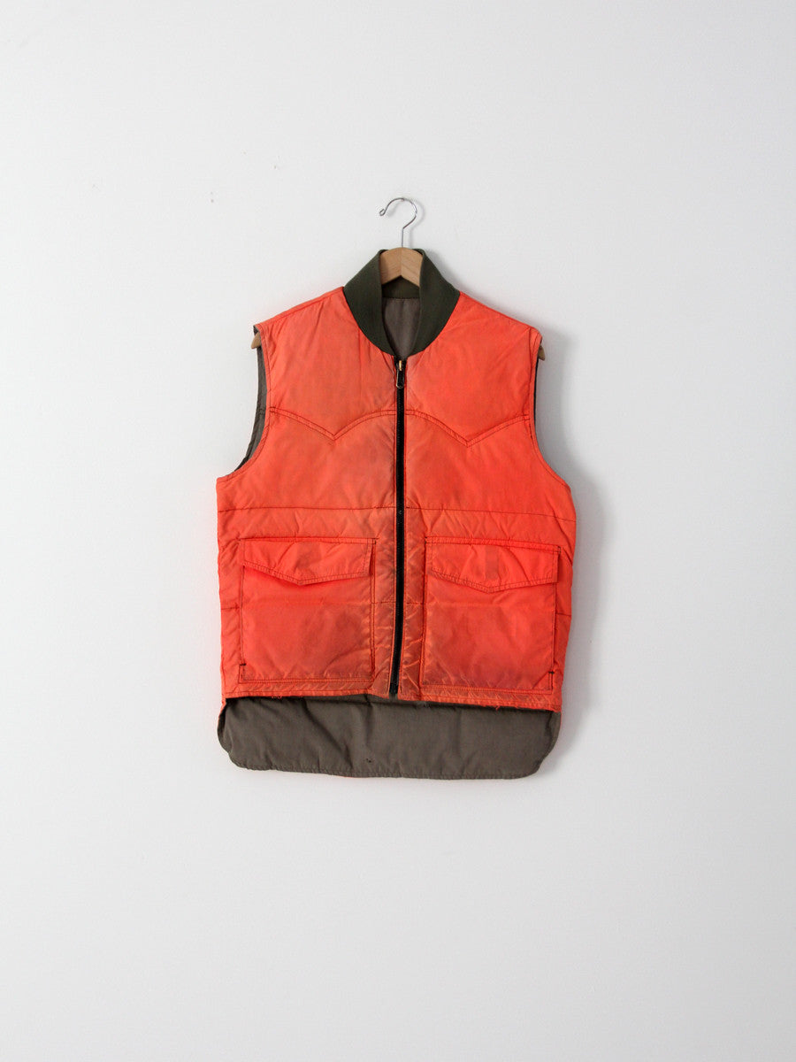 1950s JC Higgins Brand Puffer Hunting Vest - Men's Large, Women's