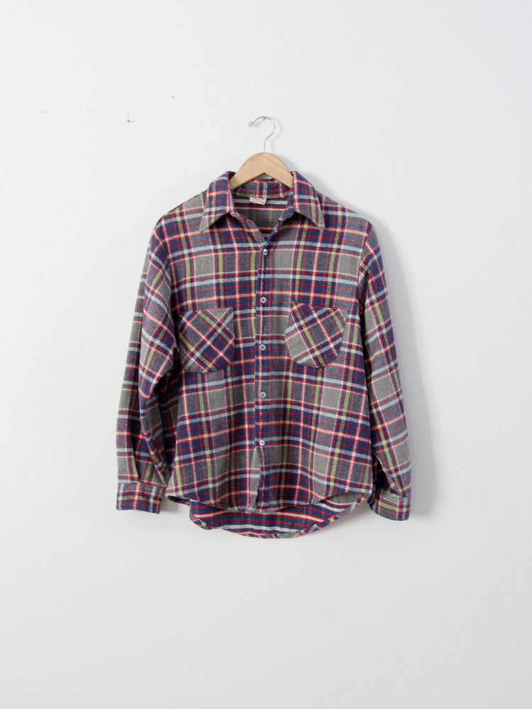 vtg 70s 80s SPORTSWEAR BY COUNTRY TOUCH SHIRT Button Down Plaid