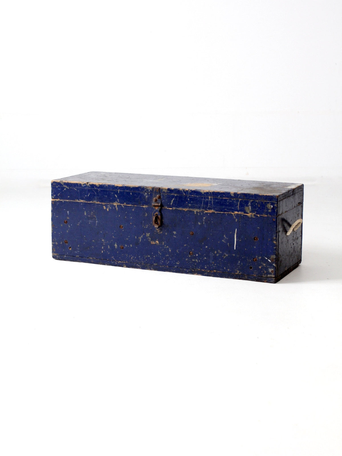 vintage painted wood tool box – 86 Vintage